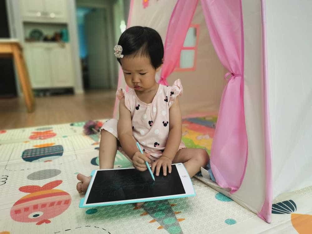 宝宝绘画涂鸦算题好帮手360液晶手写绘板H12体验