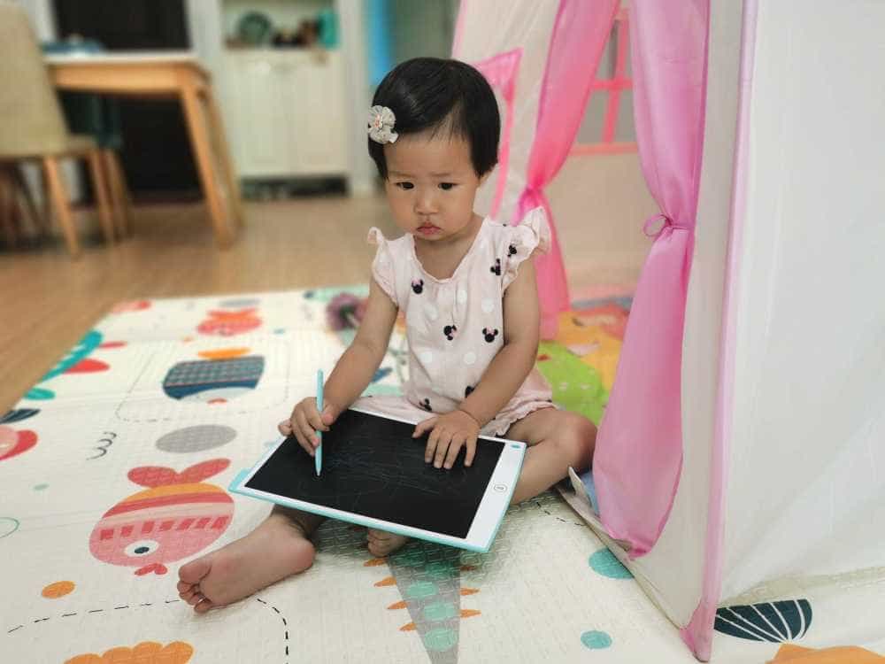 宝宝绘画涂鸦算题好帮手360液晶手写绘板H12体验