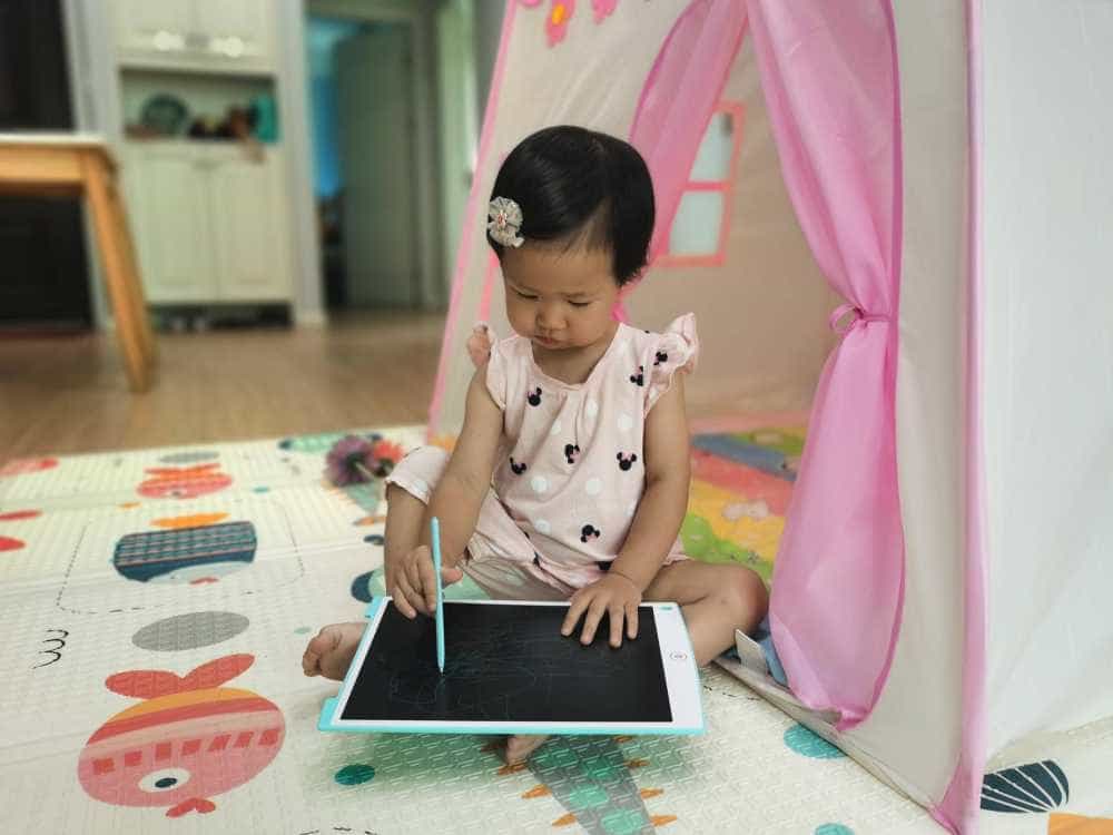 宝宝绘画涂鸦算题好帮手360液晶手写绘板H12体验