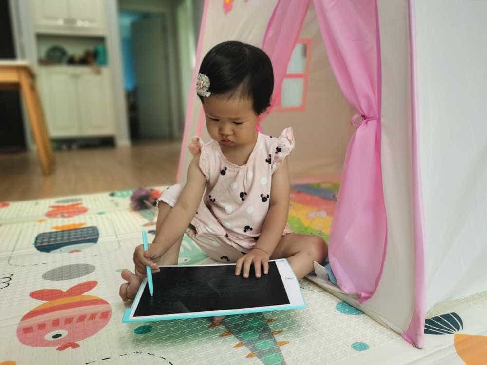 宝宝绘画涂鸦算题好帮手360液晶手写绘板H12体验