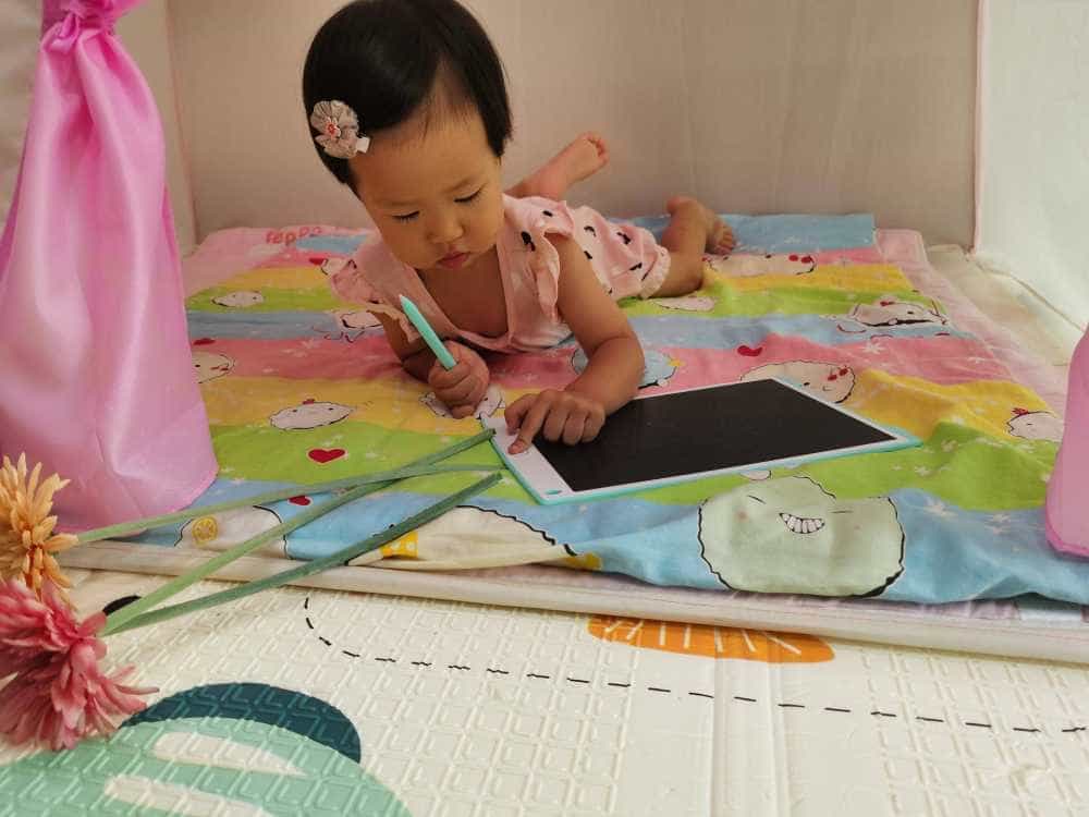 宝宝绘画涂鸦算题好帮手360液晶手写绘板H12体验
