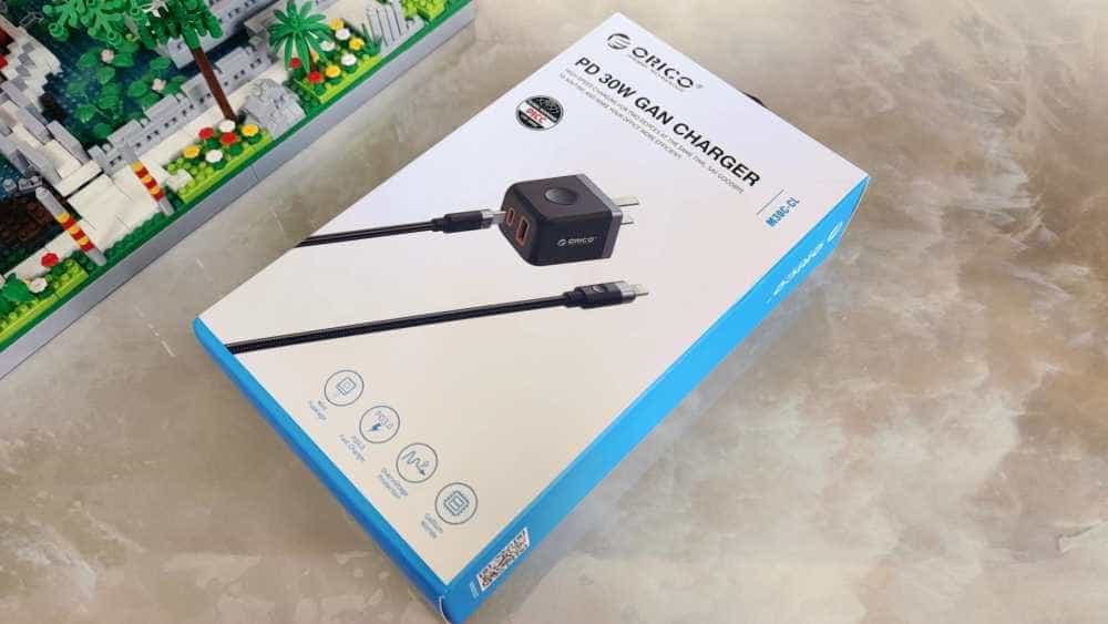 苹果30W线充套装，还得看ORICO M30C  Mini氮化镓充电器