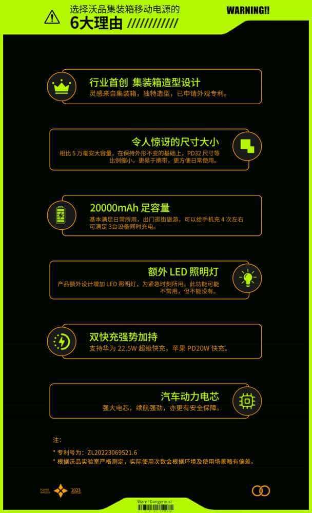 试用第113期 沃品集装箱充电宝免费众测