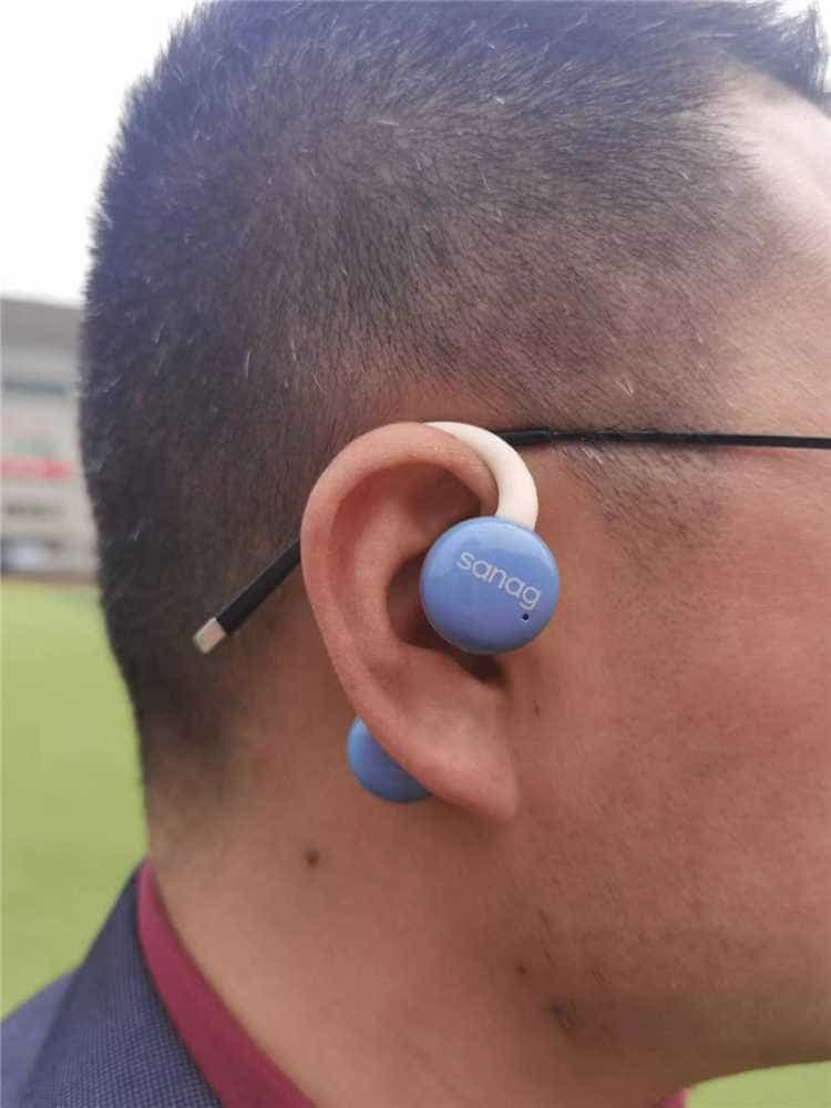 不入耳、不连体，sanag塞那Z61挂耳式耳机，百元体验健康自由高级感