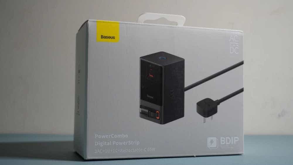 多设备快速充电，倍思65W插线板氮化镓充电器，高效安全智能控制