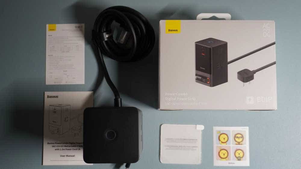 多设备快速充电，倍思65W插线板氮化镓充电器，高效安全智能控制