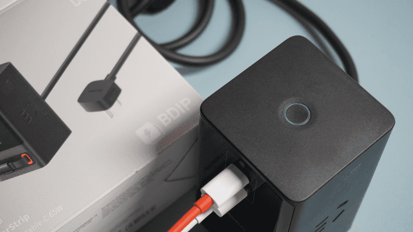 多设备快速充电，倍思65W插线板氮化镓充电器，高效安全智能控制