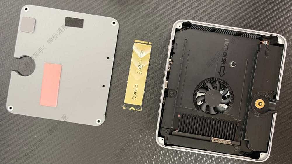 极致冷静的移动存储DIY解决方案-奥睿科J-20PCIe4.0固态硬盘1TB+TCM2-U4透明40Gbps硬盘盒