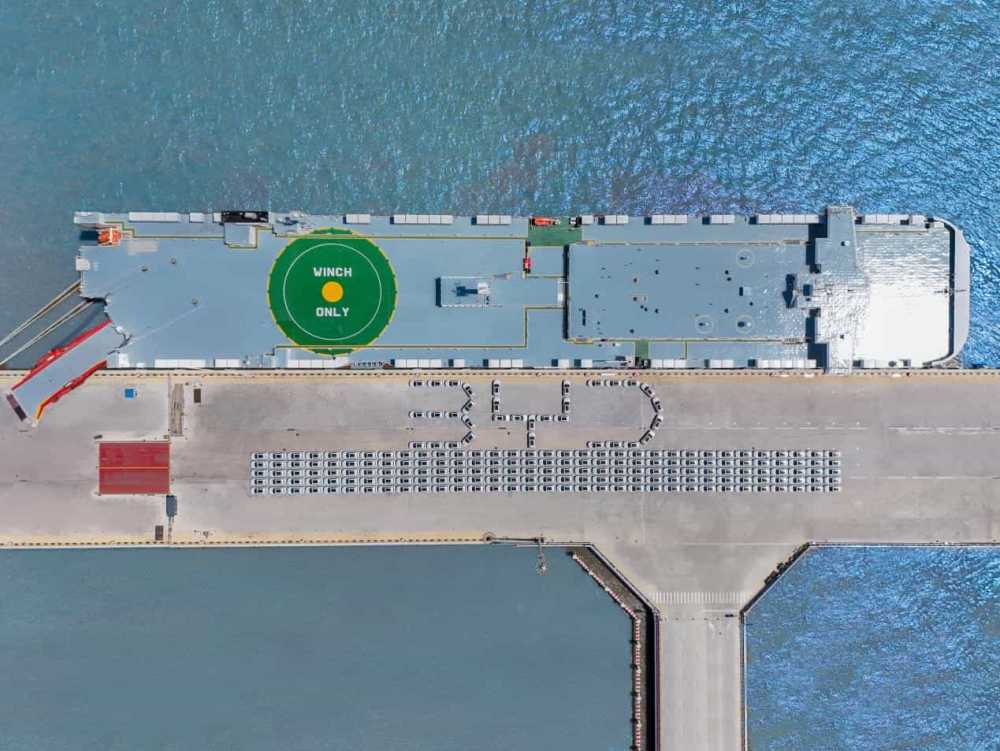 “BYD SHENZHEN”启运，搭载超7000台比亚迪新能源车前往巴西