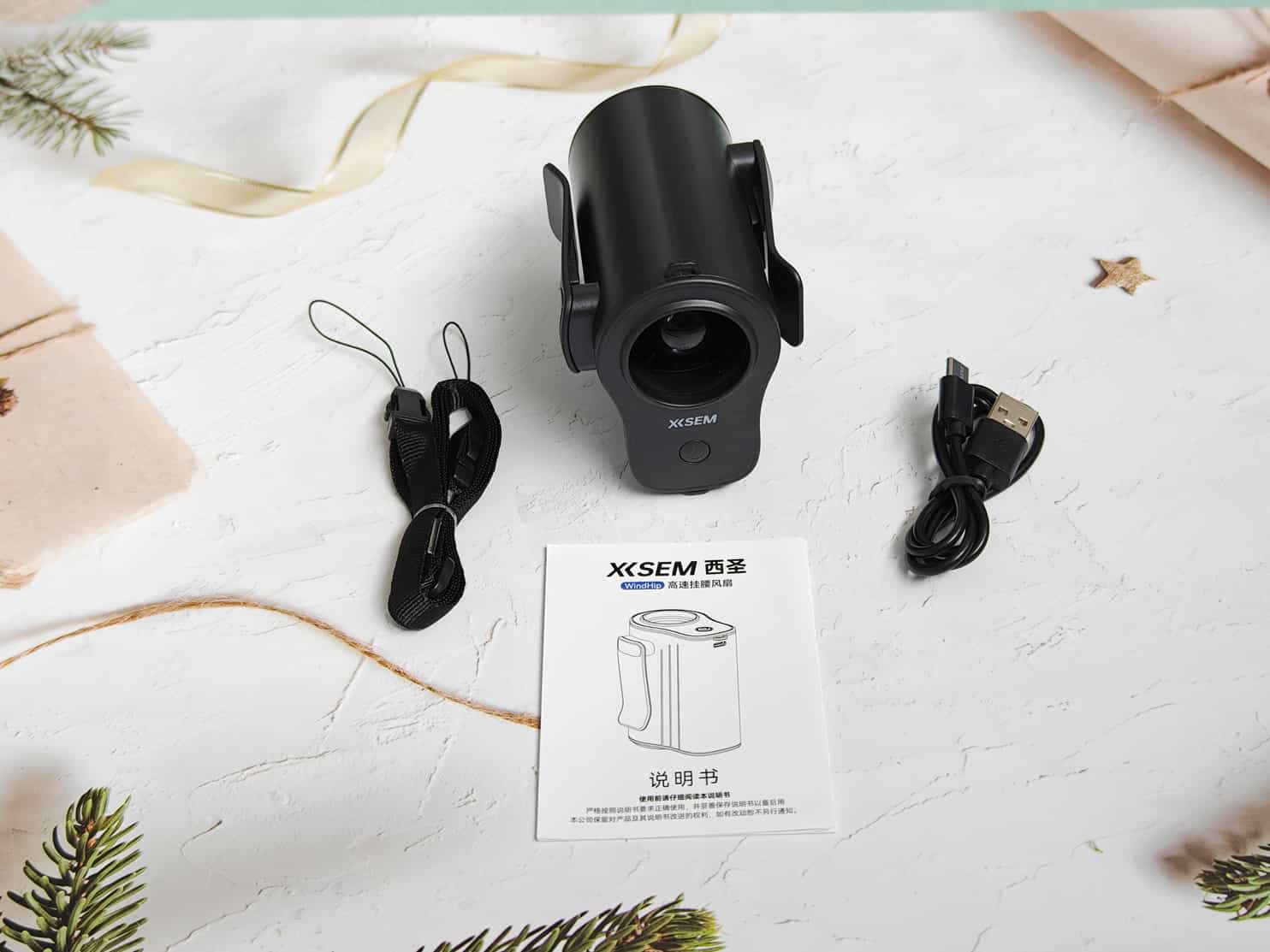 西圣 WindHip 高速挂腰风扇:182g轻量化设计,带走夏日热量