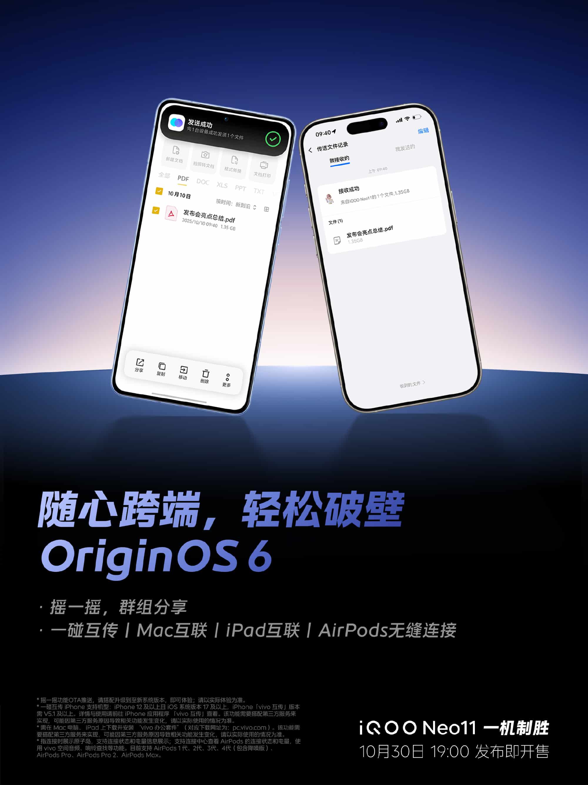 iQOO Neo11首批搭载OriginOS 6！官方：5年持久流畅