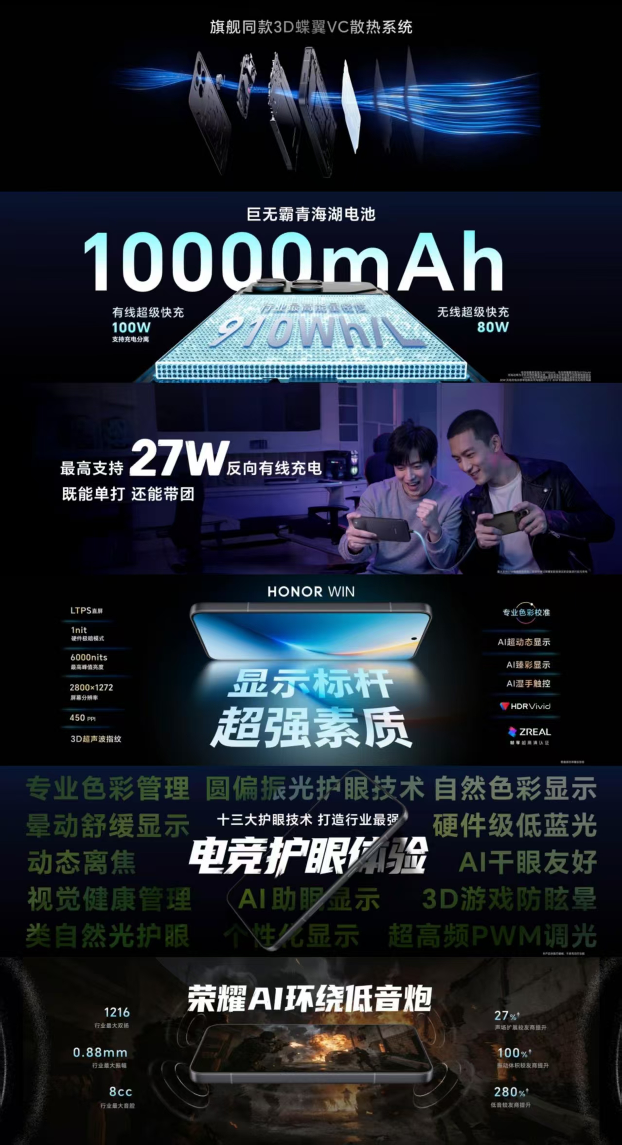 荣耀WIN系列：让性能，续航，散热，冲破电竞极限！