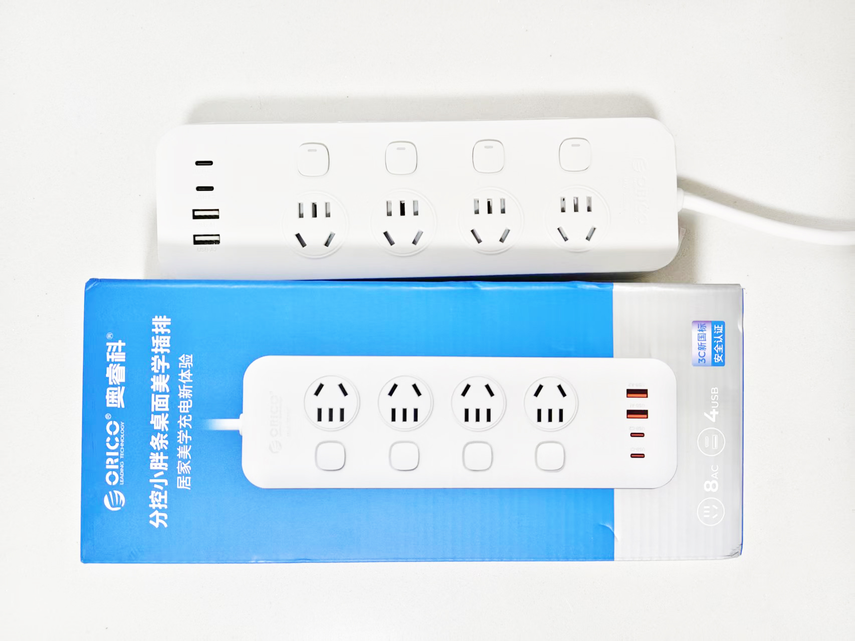 安全无小事，用电需谨慎|奥睿科新国标分控小胖条插排，提供全方位安全防