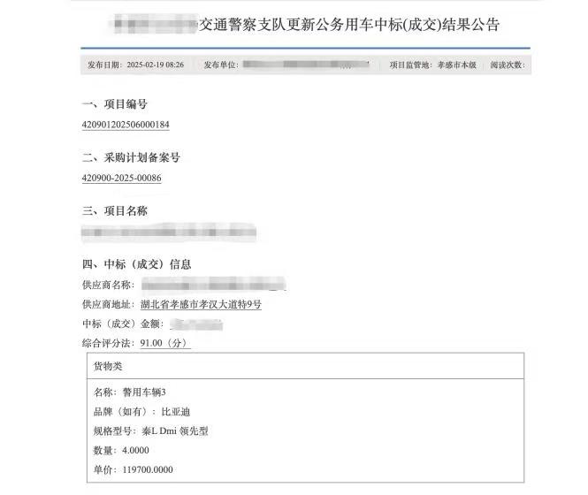 比亚迪警车：硬核出圈，守护平安新力量