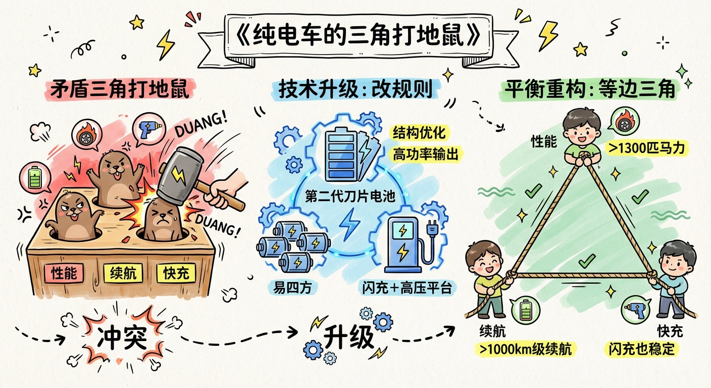 全体起立！纯电车的“不可能三角”被打破了