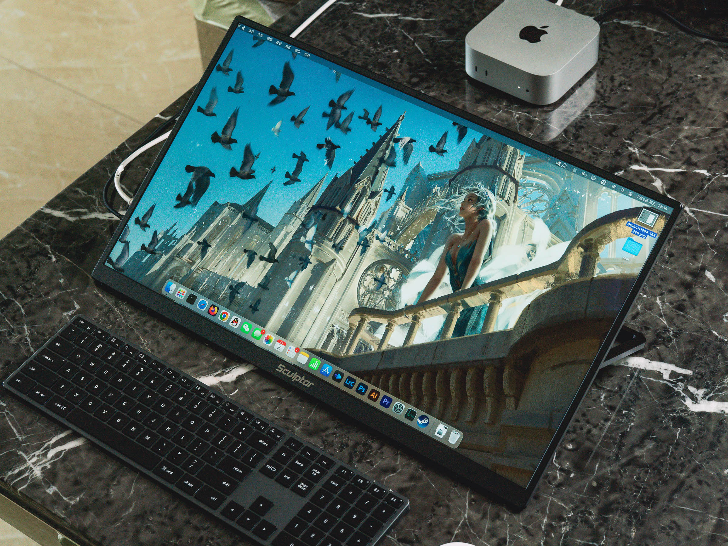 MacMini绝配,纤薄不占地的雕塑家23.8寸4K显示器了解下