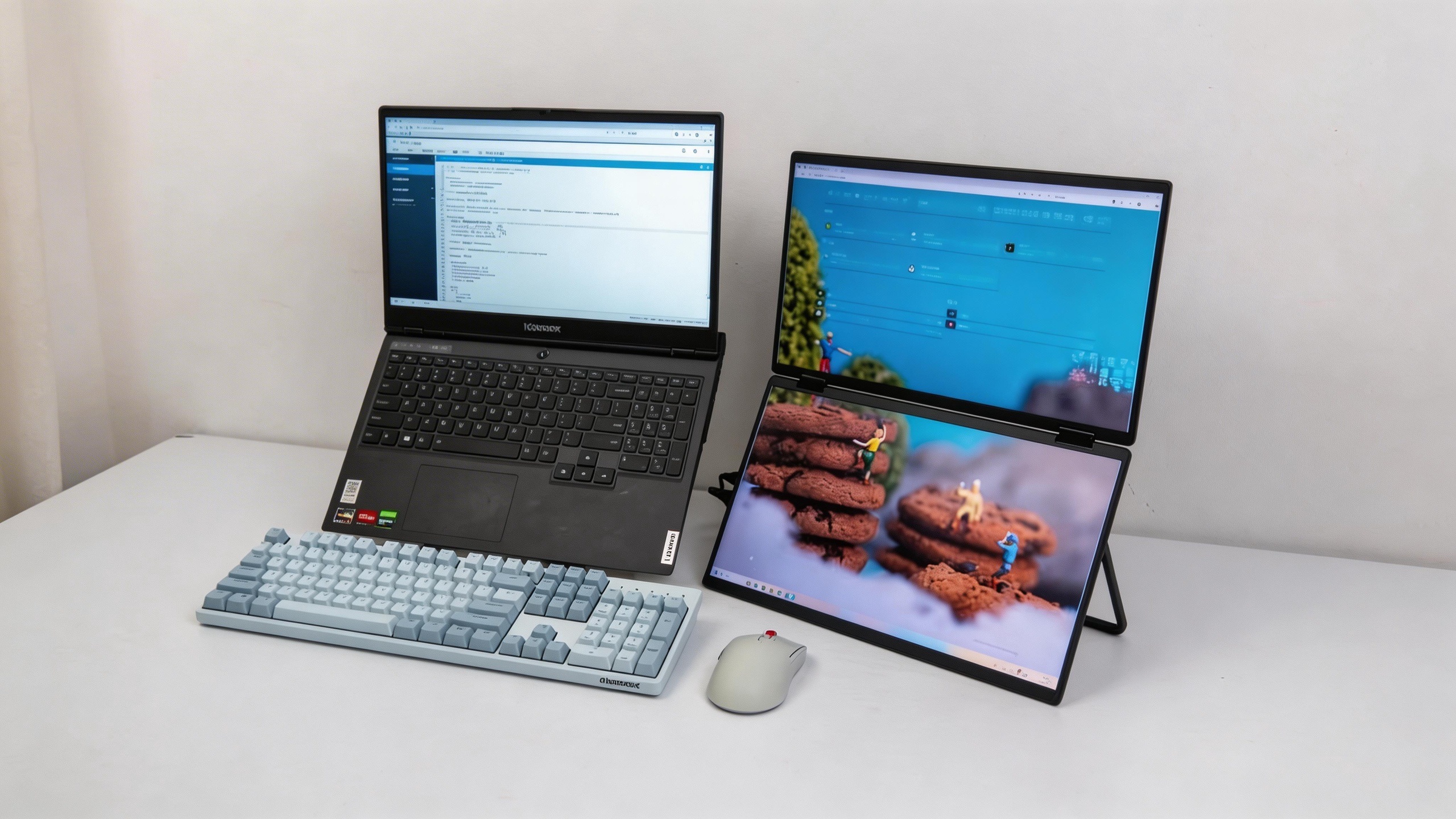 便携屏还能这么玩？我的高效生产力4K折叠双屏MU156LA