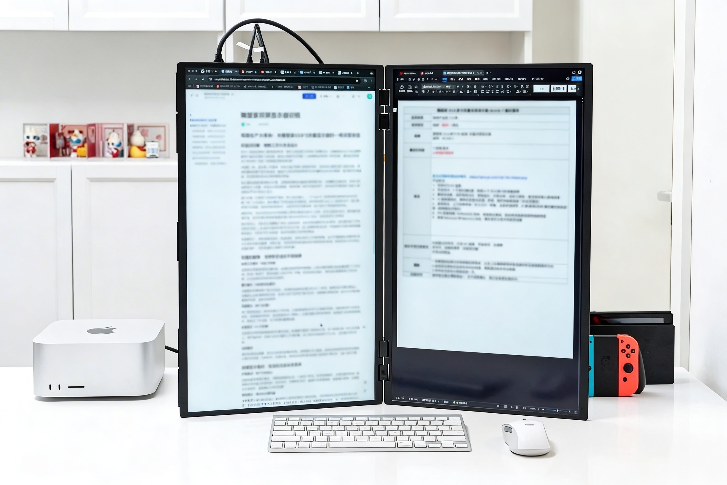 双屏生产力革命，与4K 23.8寸折叠显示器的深度体验