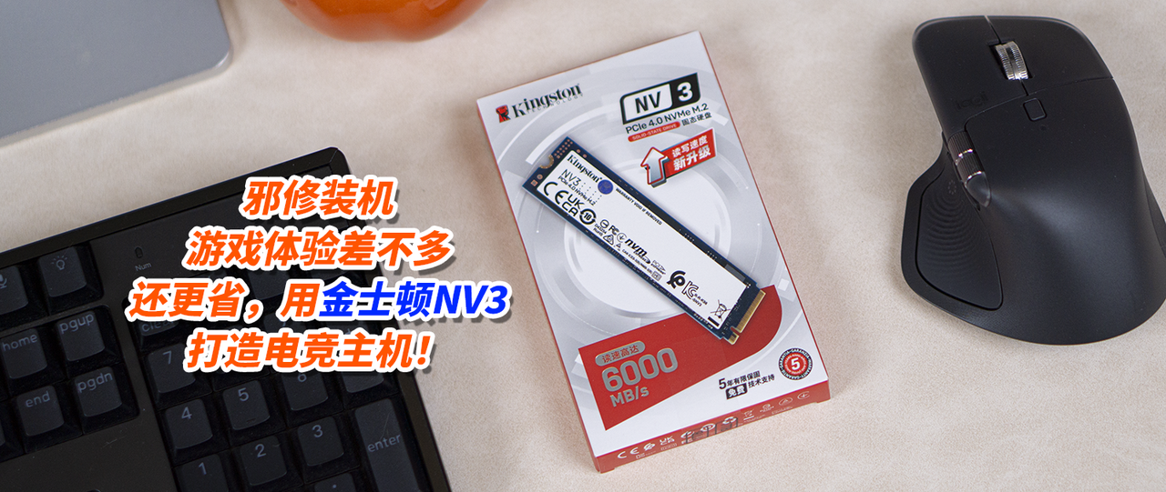 邪修装机，游戏体验差不多，还更省，用金士顿NV3打造电竞主机！