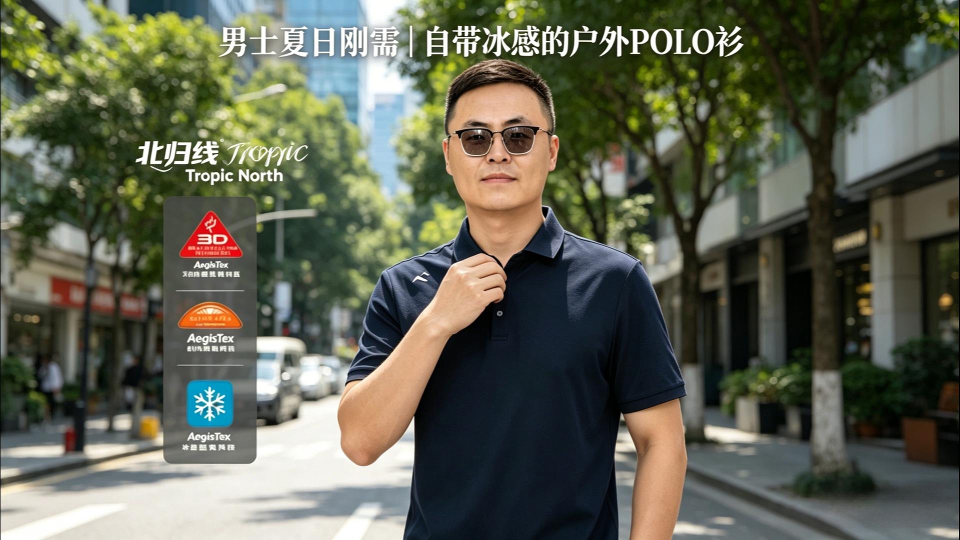 男士夏日刚需，自带冰感的北归线户外POLO衫