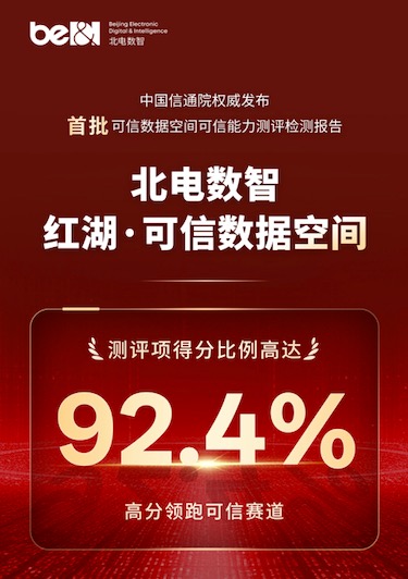 92.4% 高分领跑！北电数智 “红湖” 首批通过信通院可信数据空间权威测评