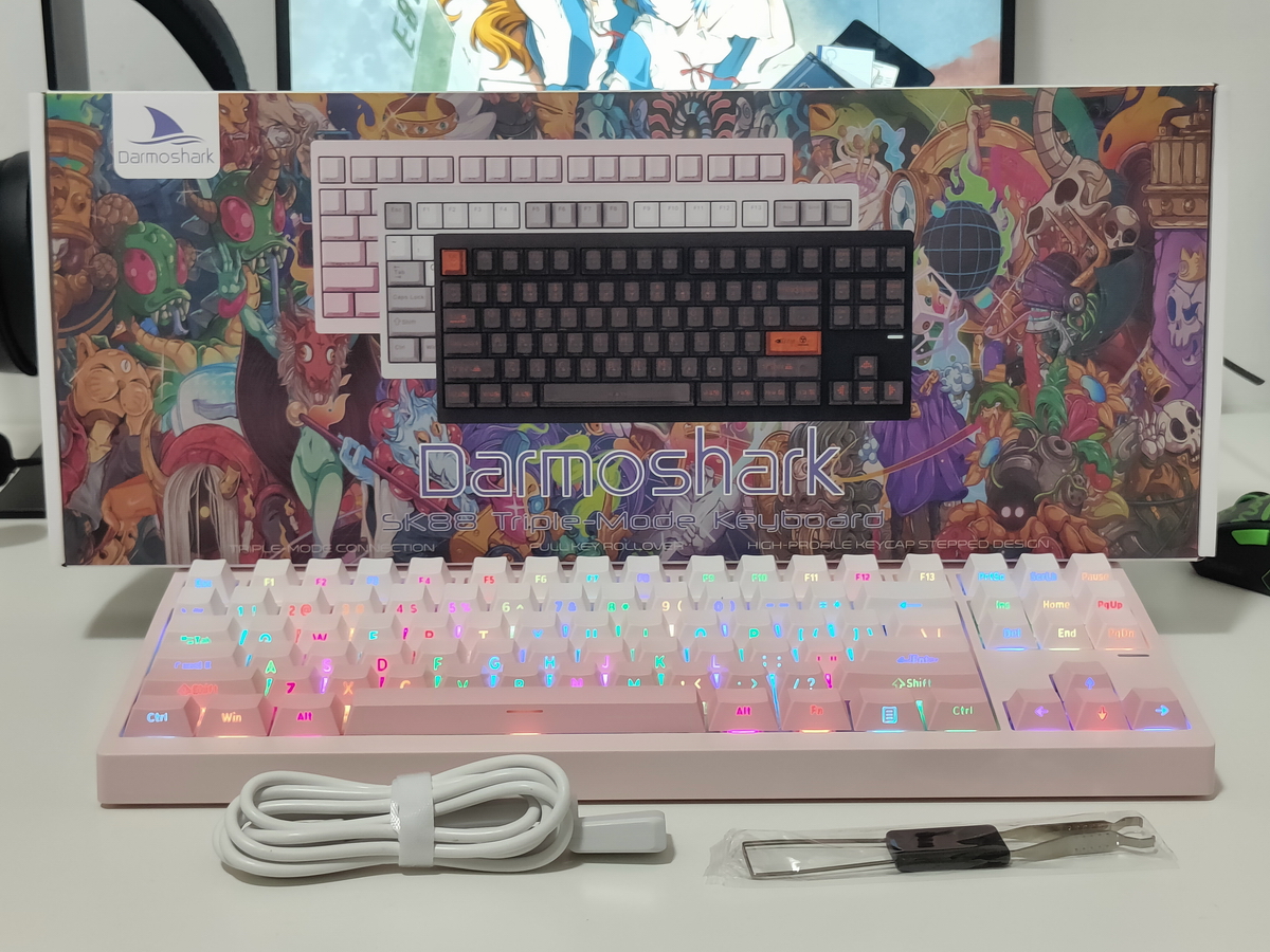新手客制化零门槛，200出头的达摩鲨 SK88 Pro 键盘真实体验
