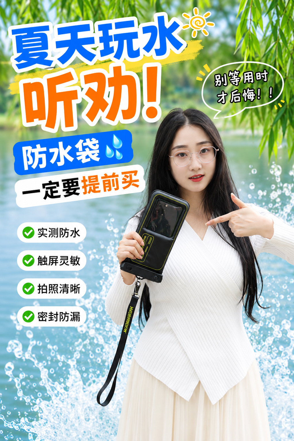 夏天玩水听劝!防水袋一定要提前买
