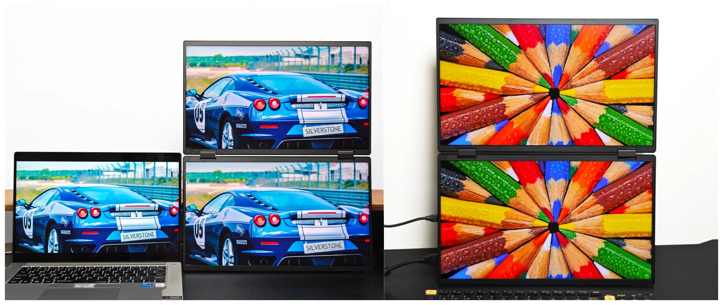 双4K效率直接翻倍:雕塑家15.6英寸折叠双屏显示器MU156LA实测!