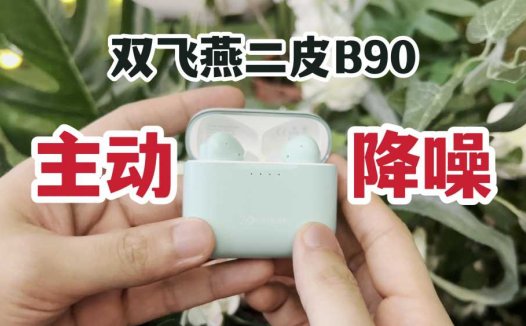 主动降噪！双飞燕二皮B90无线蓝牙耳机开箱上手！