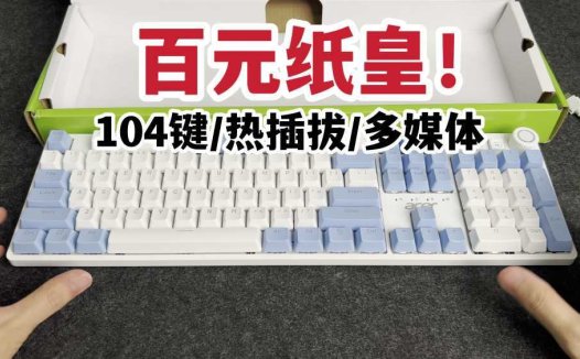 百元纸皇！宏碁PKB530机械键盘开箱上手！