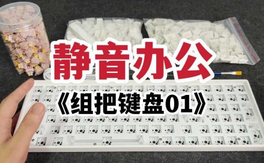 静音办公！小白用黑吉蛇DK100套件组一把机械键盘！