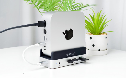扩展无限可能：奥睿科6合1可扩容立式扩展坞与Mac mini的完美邂逅